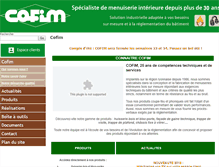 Tablet Screenshot of menuiserie-cofim.com